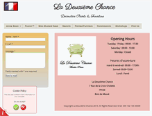 Tablet Screenshot of ladeuxiemechance.com